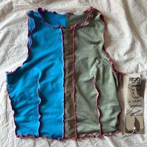 Multicolor sleeveless top